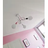 Bez Marki Lampa sufitowa wisząca EDISON 3 żyrandol ROŽINĖ pilka balta loft lampy led