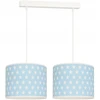 Bez Marki LAMPA WISZĄCA PODWÓJNA DZIECIĘCA mėlyna W GWIAZDKI ABAŻURY POKÓJ DZIECKA