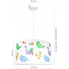 Bez Marki Lampa wisząca sufitowa żyrandol DINO do pokoju dziecięcego loft lampy led