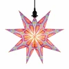 Bez Marki Lampion wiszący Gwiazda 3D rožinė papierowy 30 cm su oprawką E27