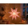 Bez Marki Lampion wiszący Gwiazda 3D rožinė papierowy 30 cm su oprawką E27