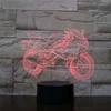 Bez Marki LAMPKA 3D LED USB – MOTOR - ŚCIGACZ - Z PILOTEM - NA BIURKO