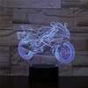 Bez Marki LAMPKA 3D LED USB – MOTOR - ŚCIGACZ - Z PILOTEM - NA BIURKO