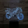 Bez Marki LAMPKA 3D LED USB – MOTOR - ŚCIGACZ - Z PILOTEM - NA BIURKO