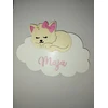 Bez Marki Lampka LED personalizowana chmurka kotek dydis L 388X285