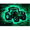Bez Marki Lampka LED Traktor John Deere su Imieniem Dziecka! led imię XXL 67cm X 46cm