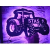 Bez Marki Lampka LED Traktor John Deere su Imieniem Dziecka! led imię XXL 67cm X 46cm