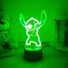 Bez Marki Lampka nocna 3D led LILO I STICH usb 7 Kolorów
