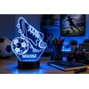 Bez Marki Lampka Nocna 3D LED PIŁKA KOREK Z IMIENIEM DZIEŃ DZIECKA RGB Pilot Kolorowa