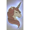 Bez Marki Lampka nocna brokatowy, rožinė jednorożec śliczny koń unicorn brokat LED