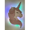 Bez Marki Lampka nocna brokatowy, rožinė jednorożec śliczny koń unicorn brokat LED