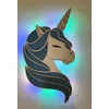 Bez Marki Lampka nocna brokatowy, rožinė jednorożec śliczny koń unicorn brokat LED