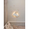 Bez Marki Lampka nocna drewniana LED vaikams księżyc chmurka