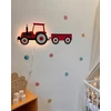 Bez Marki Lampka nocna drewniana vaikams TRAKTOR- lampka do pokoju niemowlaka LED