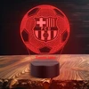 Bez Marki Lampka Nocna Futbolo kamuolys FC Barcelona Prezent Grawer Twoje Imię LED 3D