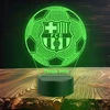 Bez Marki Lampka Nocna Futbolo kamuolys FC Barcelona Prezent Grawer Twoje Imię LED 3D