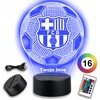 Bez Marki Lampka Nocna Futbolo kamuolys FC Barcelona Prezent Grawer Twoje Imię LED 3D