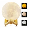 Bez Marki Lampka nocna KSIĘŻYC 3D moon light KULA na szafkę ze stojakiem podstawka US