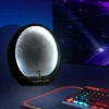 Bez Marki Lampka nocna księżyc astronauta LED USB 19x19cm dotykowa 3 barwy ściemniana