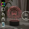 Bez Marki Lampka nocna LED 3D ANIME NARUTO hologram MINI USB 2xpanele