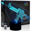 Bez Marki Lampka Nocna LED 3D Karabin 16 Kolorów Pilot USB Dekoracyjna