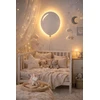 Bez Marki Lampka Nocna LED Dla Dzieci Balonik Drewniana Lampka Balon Boho Handmade