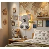 Bez Marki Lampka Nocna LED Dla Dzieci Koala Drewniana Meškiukas Koala Handmade Eko PrezentL