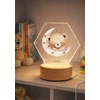 Bez Marki Lampka Nocna Led, dla dziecka + Imię, personalizowana plexi , prezent