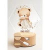 Bez Marki Lampka Nocna Led, dla dziecka + Imię, personalizowana plexi , prezent