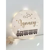 Bez Marki LAMPKA nocna LED dla dziecka Z IMIENIEM NA BATERIE POCIĄG CIUCHCIA
