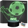 Bez Marki Lampka Nocna LED Futbolo kamuolys su Imieniem Grawer Personalizowana na Prezent