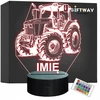 Bez Marki Lampka Nocna LED Imię Statuetka Traktor Rolnik na Prezent Grawer v.1