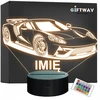 Bez Marki Lampka Nocna LED Imię Statuetka Samochód Auto Sportowe Prezent Grawer v.2
