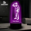 Bez Marki Lampka Nocna Led Rinkinys Statuetka Prezent Konduktor Pociąg Kolej Rinkinys RGB
