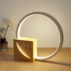 Bez Marki Lampka nocna LED su budzikiem USB drewniana dźwięki snu alarm 2w1