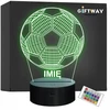 Bez Marki Lampka Nocna LED Z Imieniem Grawer Futbolo kamuolys Sport na Prezent