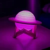 Bez Marki Lampka nocna Saturn 3D RGB Pilot