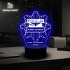 Bez Marki Lampka Statuetka Policja Dla Policjantki Policjanta Odznaka Numer na Biurko