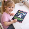 Bez Marki LCD PIEŠIMO LENTELĖ 10" ROŽINĖ VAIKAMS - DIDELIS LAIKOMASIS PLASTETĖS