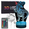 Bez Marki Led Dinozauras Naktinė Lempa Rgb Usb Stalo Dekoracija Vaikams