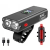 Bez Marki LED galinės priekinės USB dviračio lempos E100 rinkinys