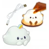 Bez Marki Led Naktinė Lempa "debesėlis" Usb Spalvota Vaikams Minkšta Silikoninė