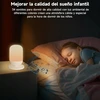 Bez Marki LED naktinė lemputė su baltojo triukšmo funkcija miegui palengvinti, laikmačiu ir nuotolinio valdymo pulteliu — gamtos garsų projektorius, vaikų kambario šviestuvas, balto triukšmo generatorius, išmanus miegamojo apšvietimas
