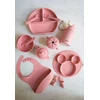 Bez Marki Lėkštė su siurbtuku + stalo įrankiai PREMIUM QUALITY MEDICAL SILICONE LFGB MYROYS