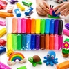 Bez Marki LENGVAS PLASTICINAS SUPER LIGHT CAY 24 SPALVŲ RINKINYS VAIKAMS