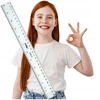 Bez Marki Linijka 30cm plastikinė, skaidri, mokyklinė