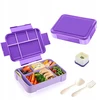 Bez Marki LUNCH BOX ŚNIADANIÓWKA POJEMNIK BOX BENTO 1330ml Z PRZEGRÓDKAMI SOS