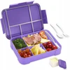 Bez Marki LUNCH BOX ŚNIADANIÓWKA POJEMNIK BOX BENTO 1330ml Z PRZEGRÓDKAMI SOS