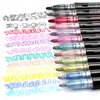 Bez Marki MAGIC MARKERS DVIGUBĖS LEILIJOS METALINIS KONTŪRINIAI BLYGIŲ ŽYMEKLIAI 12Vnt.