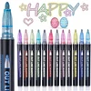 Bez Marki MAGIC MARKERS DVIGUBĖS LEILIJOS METALINIS KONTŪRINIAI BLYGIŲ ŽYMEKLIAI 12Vnt.